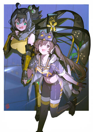 Fullbody with Simple BG and Adds on Chara